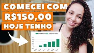 Como começar investir com pouco? Carteira para iniciante. Evolução da carteira de R$1500