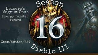 Energy Twister Wizard Delseres Magnum Opus Build  Diablo 3  Season 16  XboxSwitchPS4