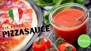 BESTE Pizzasauce - original italienisches Rezept aus 4 Zutaten 