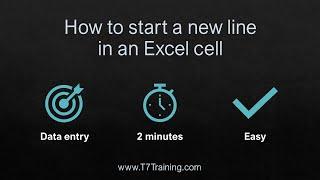 Excel Tips and Tricks - How to enter multiple lines of text within a cell - For Mac and PC - Tip 114