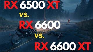 RX 6500 XT vs. RX 6600 vs. RX 6600 XT