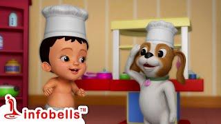 చిట్టి లిటిల్ కిచెన్ - Playing with Kitchen Toys  Telugu Rhymes and Kids Shows  Infobells