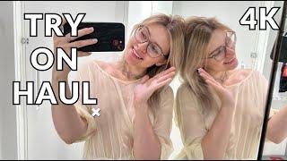 4K Transparent Try On Haul  See-Through Get Ready With Me 2024