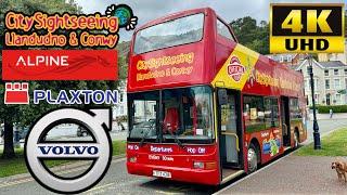 Worldwide City Sightseeing Open Top Bus Tour Llandudno Pier to Penrhyn Bay Rhos-on-Sea VolvoB7TL