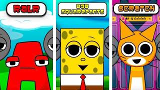 Sprunki Bob Squarepants Vs Sprunki RALR Vs Sprunki Scratch and EVIL MODS 🫣️