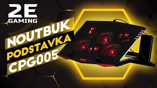 Noutbuk uchun podstavka 6 ta kullerli va rgb 2E gaming CPG005 video obzor ozbek tilida