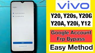 Vivo Y20 Frp Bypass  Without Pc  Android 13  Vivo Y20 Hard reset Frp Unlock 2024