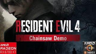 Resident Evil 4 Chainsaw Demo - Ryzen 5 5600X + RX 6700 XT - 1080 ULTRA Settings