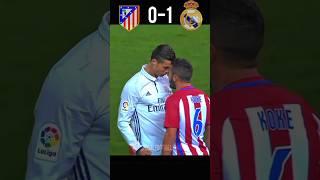 Atletico Madrid vs Real Madrid LaLiga 1617 #ronaldo #hattrick  #football #youtube #shorts