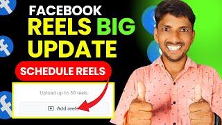 How To Schedule Reels on Facebook  Facebook Reels New Update  Facebook Update