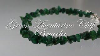 Green Aventurine Chip Bracelet- Reiki Attuned Healing Bracelet