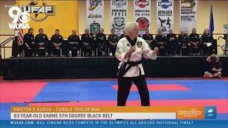 Chuck Norris presents 83-year-old grandma with 5th degree black belt