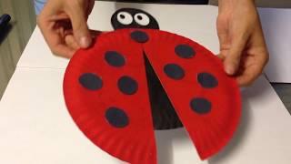 Easy Ladybug made of Paper Plate