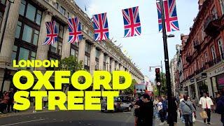 London Oxford Street - Walking from Tottenham Court Road to Marble Arch 4k