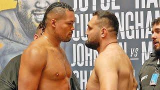 JOE JOYCE VS CHRISTIAN HAMMER - FULL WEIGH IN & FACE OFF  INTENSE STARE DOWN 