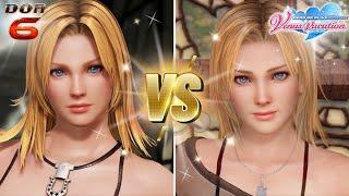 DOA6 x DOAXVV Characters Face Comparison