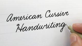 American Cursive Handwriting  For Beginners