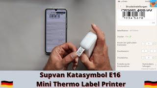 Supvan Katasymbol E16 Mini Thermo Label Printer für iOS und Android - Smartphone Drucker iPhone