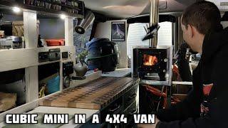 Freezing Cold Van Life Camping - Cubic Mini Cub First Burn