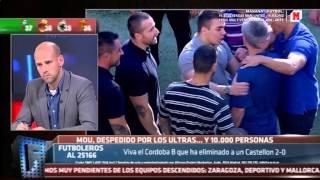 Ultras Sur despidiendo a Mourinho. Hipócritas...