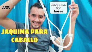 COMO hacer una JAQUIMA para CABALLO. jaquima for horse