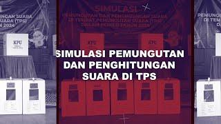 Simulasi Pemungutan dan Penghitungan Suara di TPS Pemilu Tahun 2024 - KPU Kabupaten Sleman