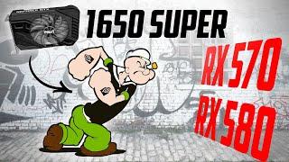 1650 Super vs RX 570 vs RX 580. Плохой день для красных