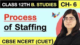 STAFFING PROCESS  PROCESS OF STAFFING  Staffing  Class 12 Business studies Chapter 6 2023-24