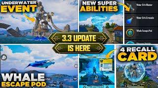 3.3 Update Is Here  All New Features  Extra Recall Cards  New Abilities  PUBGM