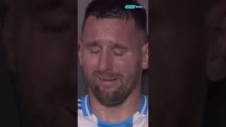 Messi couldnt hold back the tears after getting injured at #CopaAmerica #Shorts