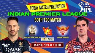 Bengaluru vs Hyderabad IPL 2024 30th Match Prediction Today  #IPL2024 RCB vs SRH Who will win Toss