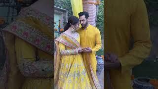 Wahaj and Yumna mehndi photoshoot BTS  Meerasim  Yumhaj  #meerasim #wahajali #yumnazaidi