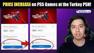 PRICE INCREASE UPDATE on PS5 Games at the Turkey PSN Store  Is PS Plus next?