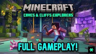 Minecraft Caves & Cliffs Explorers - Full Gameplay Walkthrough