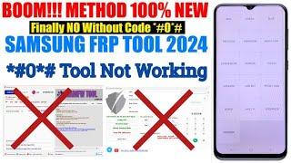 Finally New Method-All Samsung Frp Bypass Unlock 2024 All Android 121314 *#0*# Rool Not Working