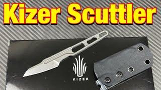 Kizer Scuttler fixed blade     Torbe design 