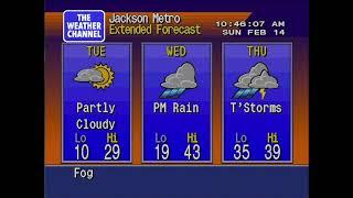 WeatherStar 4000 Simulation Southern Winter Storm 02-14-21