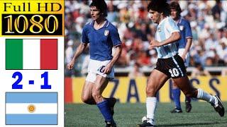 Italy 2-1 Argentina world cup 1982  Full highlight  1080p HD  Paolo Rossi  Maradona  Kempes