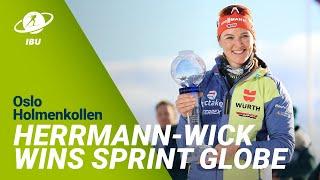 World Cup 2223 Herrrmann-Wick Wins Sprint Globe