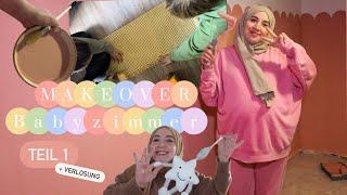 BABYZIMMER MAKEOVER I Teil1  Wandfarbe Schrank..  JOOM Haul  Hijabflowers