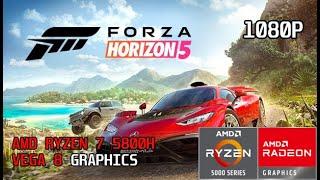 Forza Horizon 5  Integrated GPU AMD Vega 8 Graphics Ryzen 7 5800H Gameplay 1080p