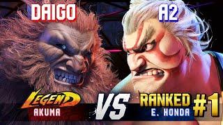 SF6 ▰ DAIGO Akuma vs 大地の民A2 #1 Ranked E.Honda ▰ High Level Gameplay