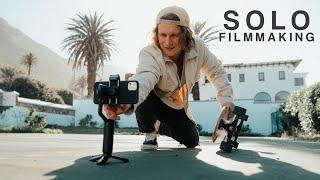 How to FILM YOURSELF - SOLO Mobile Smartphone Cinematic B Roll Video Hohem iSteady V2