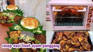 Resep paket nasi liwet ayam panggang Panggang ayam jadi praktis dg MECOO AESTHETIC ELECTRIC OVEN