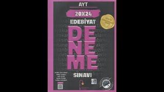 Edebiyat Sokağı AYT Edebiyat 20 x 24 Deneme Sınavı