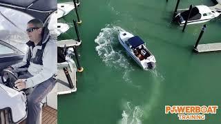 Maneuvering your boat in a marina.