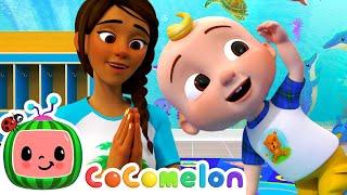 The Baby Yoga Song  Moving with CoComelon  School Fun & Friends  Nursery Rhymes & Kids Songs