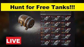 NEW Game Mode Quest - Fighting for Free Tanks + Opening Containers - Live Stream WoT Blitz