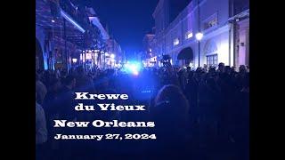 New Orleans Krewe du Vieux Mardi Gras Parade Jan 27 2024 in the French Quarter