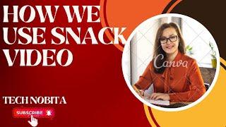 How we use Snack video  Best and easy way to use Snack video